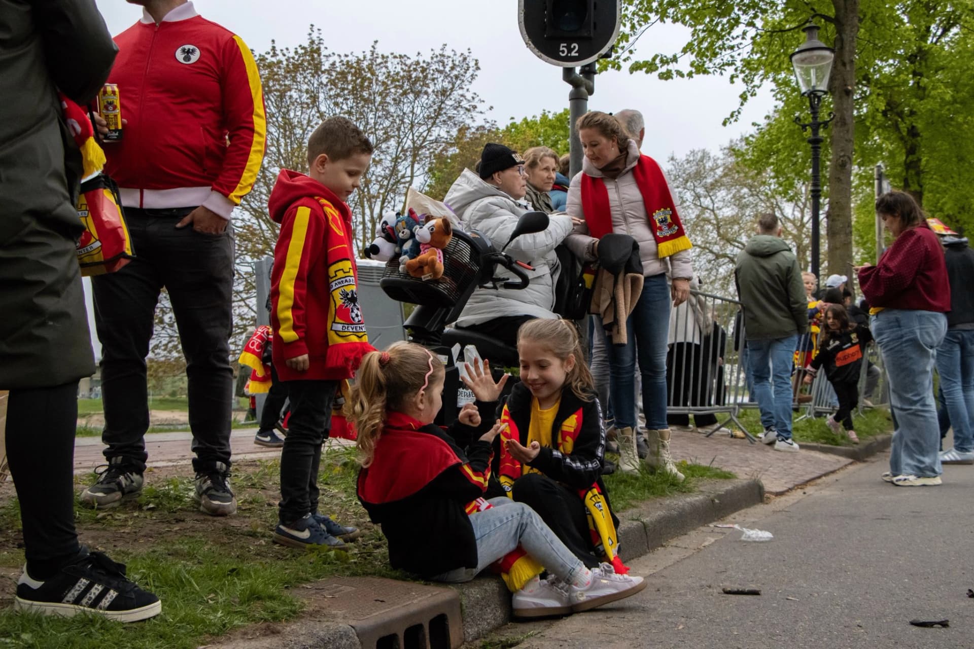 Straatfotografie huldiging Go Ahead Eagles