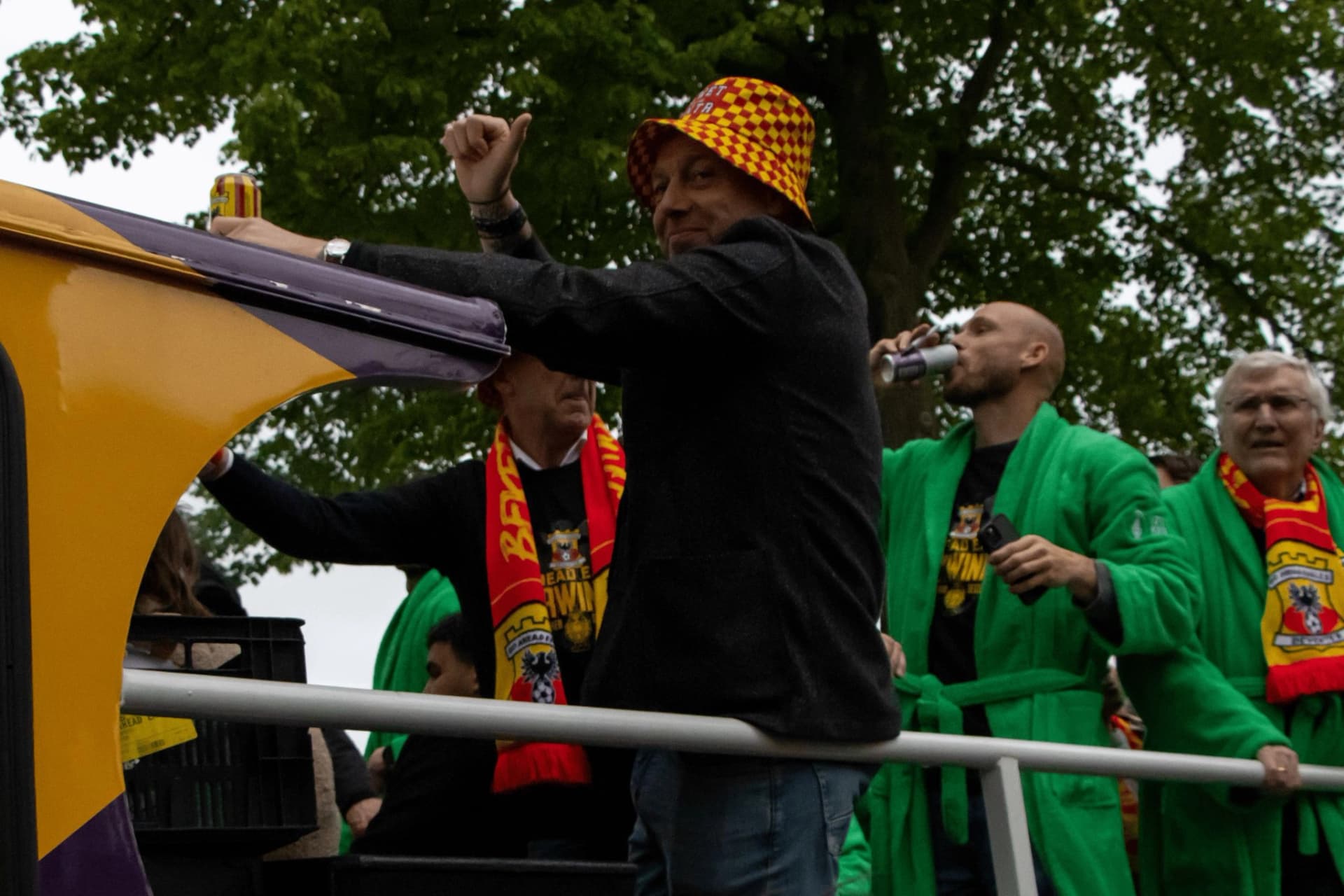 Straatfotografie huldiging Go Ahead Eagles