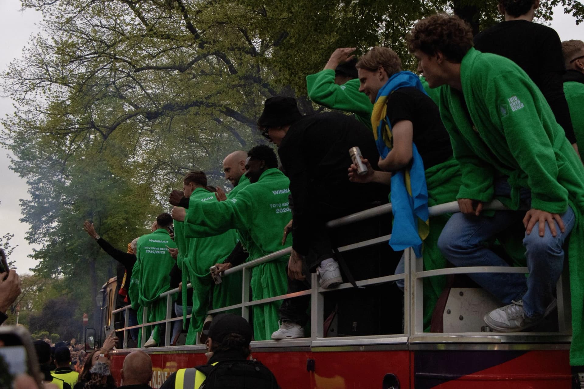 Straatfotografie huldiging Go Ahead Eagles